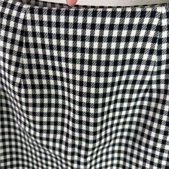 & Other Stories Gingham Mini Skirt Size 4 Classic Black and White - Picture 5 of 9